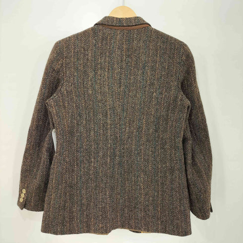 ハリスツイード Harris Tweed USA製 ウール ツイード 2B テーラードジャケット レディース