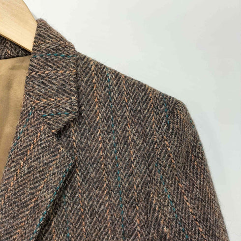 ハリスツイード Harris Tweed USA製 ウール ツイード 2B テーラードジャケット レディース
