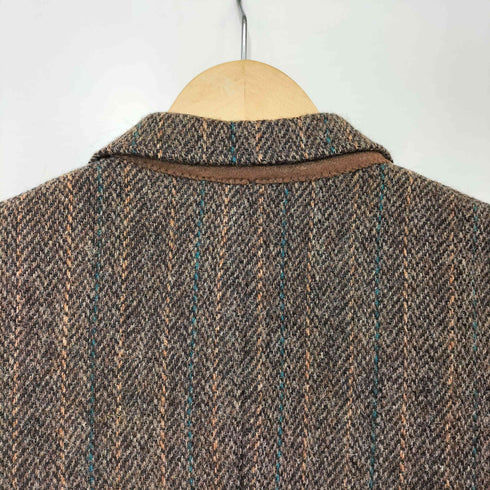 ハリスツイード Harris Tweed USA製 ウール ツイード 2B テーラードジャケット レディース