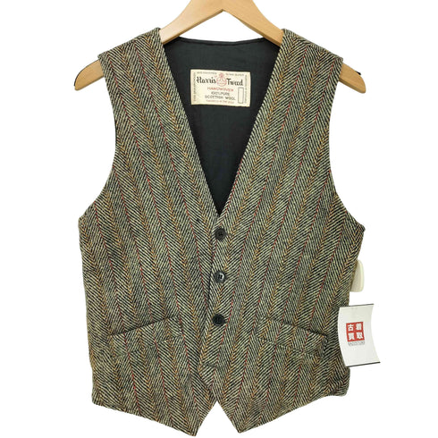 ハリスツイード Harris Tweed USA製 ツイード ベスト レディース