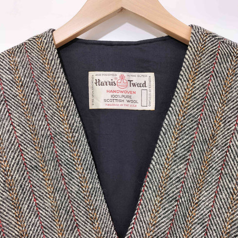 ハリスツイード Harris Tweed USA製 ツイード ベスト レディース