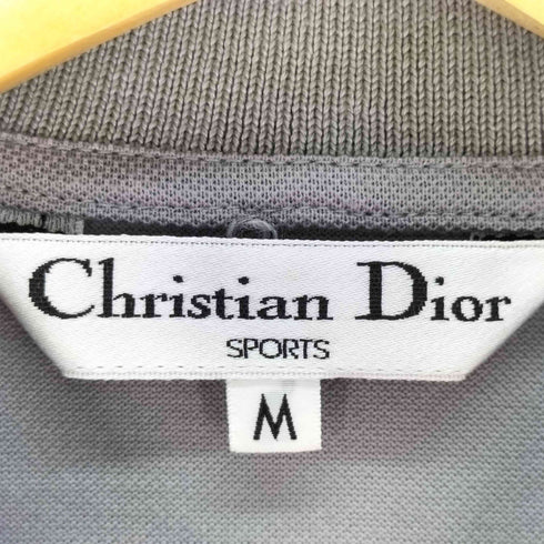 クリスチャンディオール Christian Dior OLD ロゴワッペン 鹿の子 長袖ポロシャツ レディース JPN:M