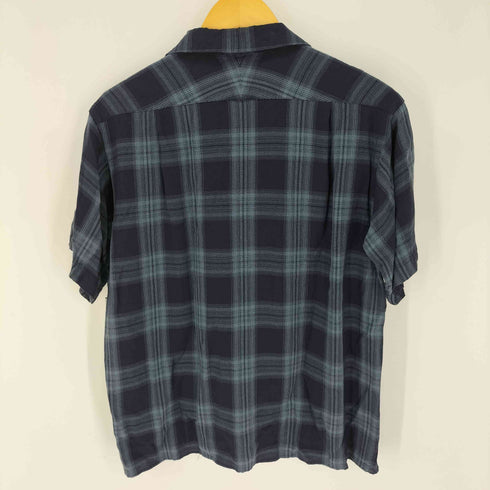 ペンドルトン PENDLETON レーヨン100 オンブレチェック オープンカラー半袖シャツ メンズ JPN:S