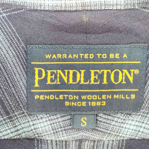ペンドルトン PENDLETON レーヨン100 オンブレチェック オープンカラー半袖シャツ メンズ JPN:S