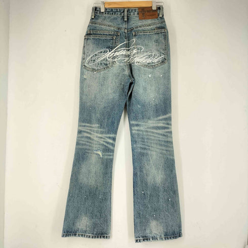ANTIDOTEWORLDWIDE 26AW DROP 01 EMBROIDERED DISTRESSED WASHED JEANS ダメージ加工 フレアデニムパンツ メンズ JPN:S