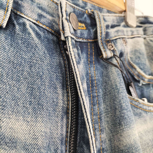 ANTIDOTEWORLDWIDE 26AW DROP 01 EMBROIDERED DISTRESSED WASHED JEANS ダメージ加工 フレアデニムパンツ メンズ JPN:S