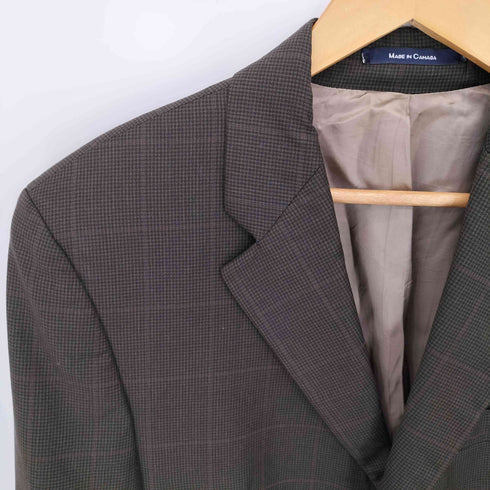 ローレンラルフローレン LAUREN RALPH LAUREN 90s カナダ製 ガンクラブチェック 3B テーラードジャケット メンズ