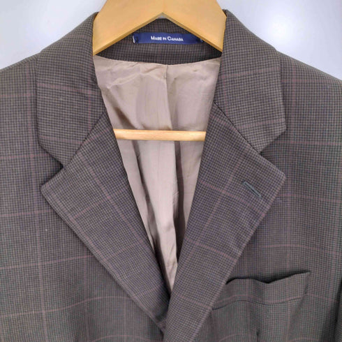 ローレンラルフローレン LAUREN RALPH LAUREN 90s カナダ製 ガンクラブチェック 3B テーラードジャケット メンズ