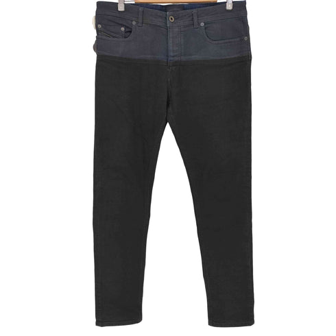 ディーゼルブラックゴールド DIESEL BLACK GOLD ポリ混 コーティング 切替 コンバイン ストレッチ スキニーデニム メンズ 34