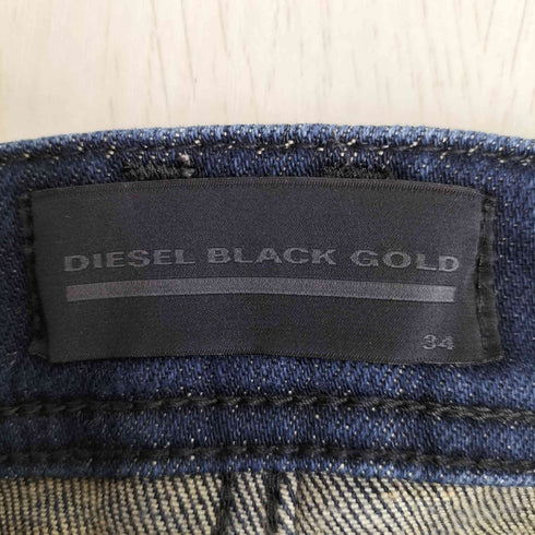 ディーゼルブラックゴールド DIESEL BLACK GOLD ポリ混 コーティング 切替 コンバイン ストレッチ スキニーデニム メンズ 34