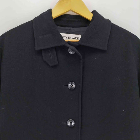 イッセイミヤケ ISSEY MIYAKE 90S ステンカラーハーフコート レディース