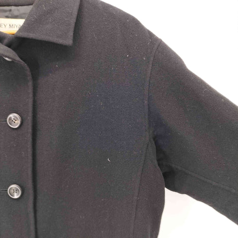 イッセイミヤケ ISSEY MIYAKE 90S ステンカラーハーフコート レディース