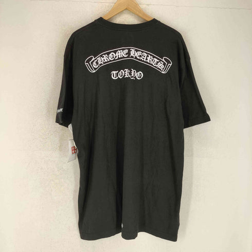 クロムハーツ CHROME HEARTS USA製 スクロールラベルプリント ポケットTシャツ メンズ XXL