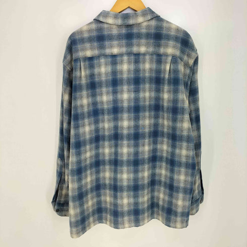 ペンドルトン PENDLETON 90-00s メキシコ製 BORAD SHIRT オンブレチェック ボードシャツ メンズ import:L