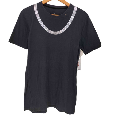 IN53KTO トロンプルイユ チェーンネックレス コットンクルーネックTシャツ メンズ