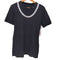 IN53KTO トロンプルイユ チェーンネックレス コットンクルーネックTシャツ メンズ