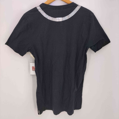 IN53KTO トロンプルイユ チェーンネックレス コットンクルーネックTシャツ メンズ