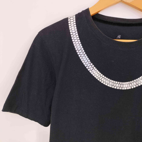 IN53KTO トロンプルイユ チェーンネックレス コットンクルーネックTシャツ メンズ