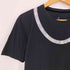 IN53KTO トロンプルイユ チェーンネックレス コットンクルーネックTシャツ メンズ