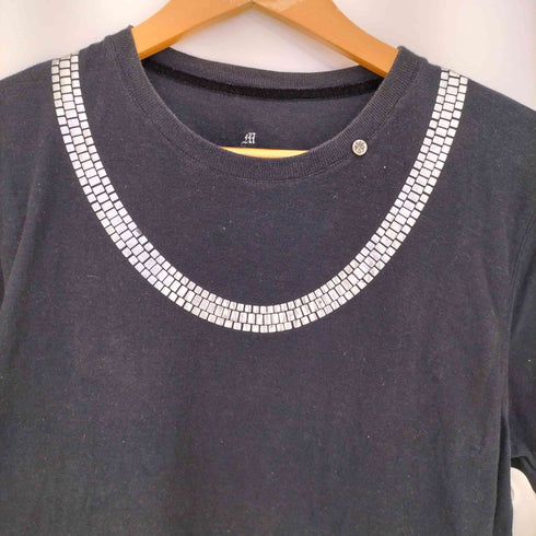 IN53KTO トロンプルイユ チェーンネックレス コットンクルーネックTシャツ メンズ