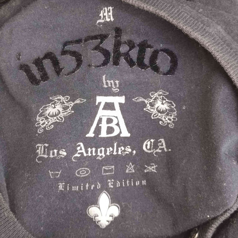IN53KTO トロンプルイユ チェーンネックレス コットンクルーネックTシャツ メンズ