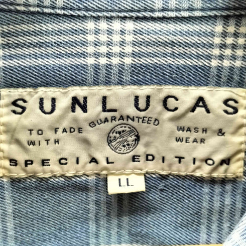 SUNLUCAS L/S コットンネルシャツ メンズ LL