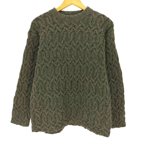 ジェイクルー J.CREW 90S 巨人タグ ケーブル編み ウール クルーネック ニット メンズ import:XS