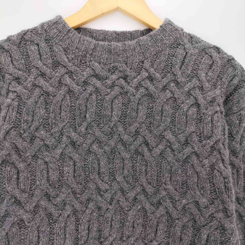 ジェイクルー J.CREW 90S 巨人タグ ケーブル編み ウール クルーネック ニット メンズ import:XS