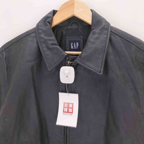 ギャップ Gap 90S ジップレザージャケット メンズ XXL