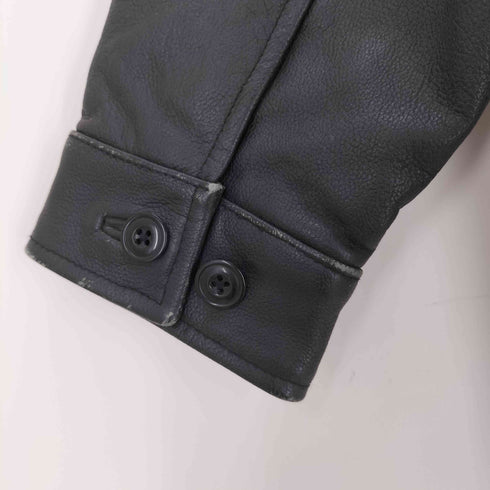 ギャップ Gap 90S ジップレザージャケット メンズ XXL