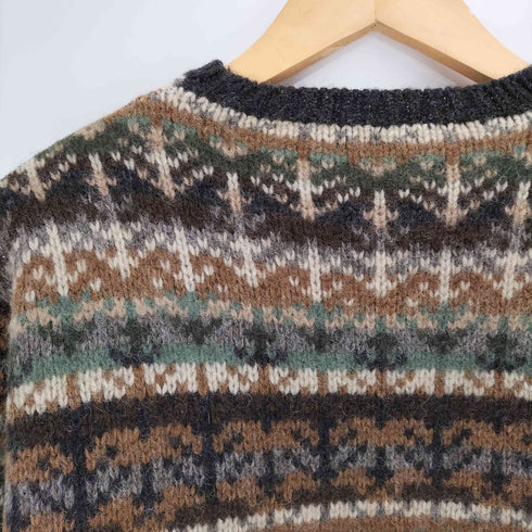 ジェイクルー J.CREW 90S 巨人タグ ノルディック柄 ウール クルーネック ニット メンズ import:S