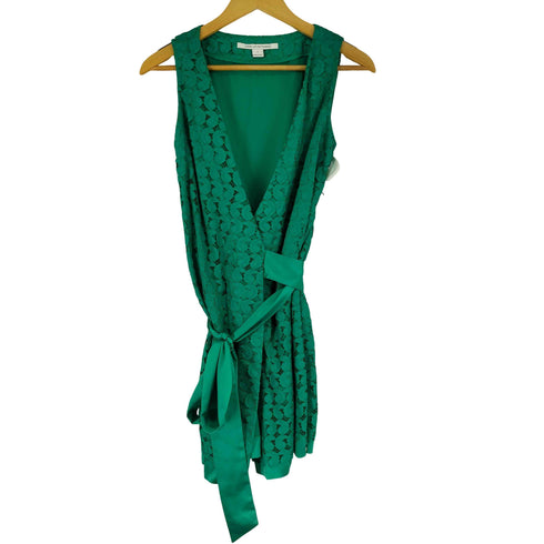 ダイアンフォンファステンバーグ DIANE VON FURSTENBERG カットワーク ノースリーブ ワンピース レディース JPN:2