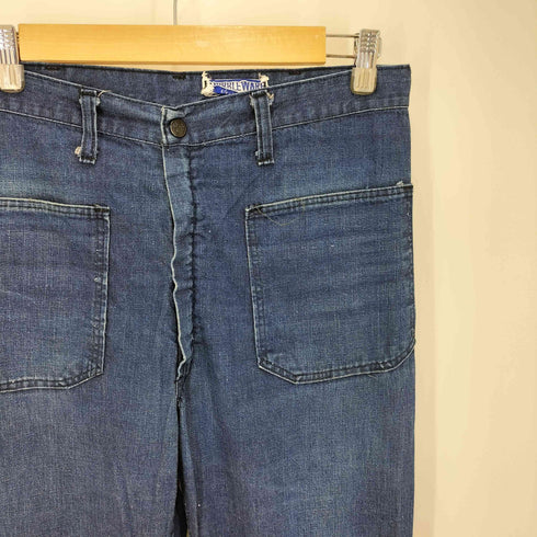 60-70S DUBBLE WARE タロンジップ フレア セーラー デニム パンツ メンズ