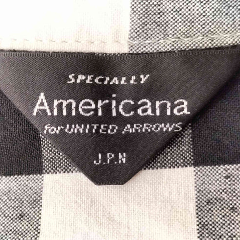 アメリカーナ Americana オープンカラー バッファロー チェック シャツ レディース JPN:M