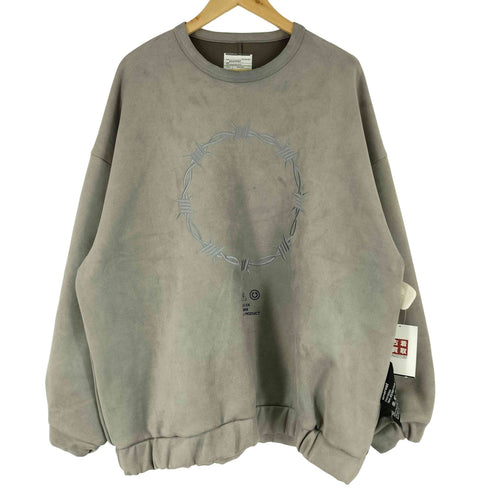 シャリーフ SHAREEF BARBED WIRE MICRO SUEDE SWEAT バーブド ワイヤー マイクロ スエード スウェット レディース JPN:1