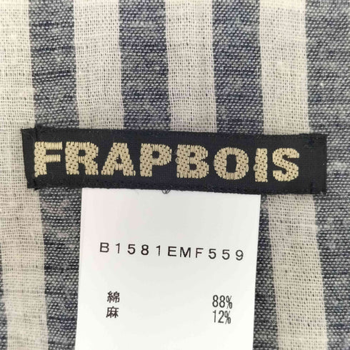フラボア FRAPBOIS ストライプ フリンジ ストール コットン レディース