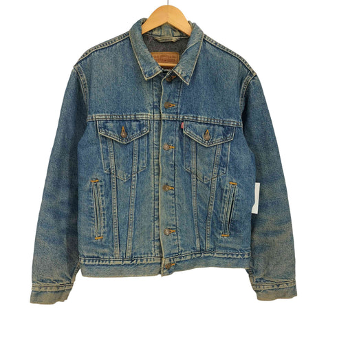リーバイス Levis 80S 70506-0316 USA製 ボタン裏527刻印 裏地ブランケット デニム トラッカー ジャケット メンズ US:40