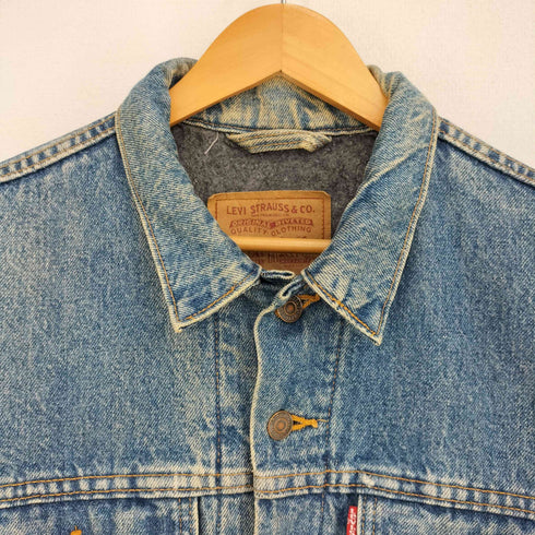 リーバイス Levis 80S 70506-0316 USA製 ボタン裏527刻印 裏地ブランケット デニム トラッカー ジャケット メンズ US:40