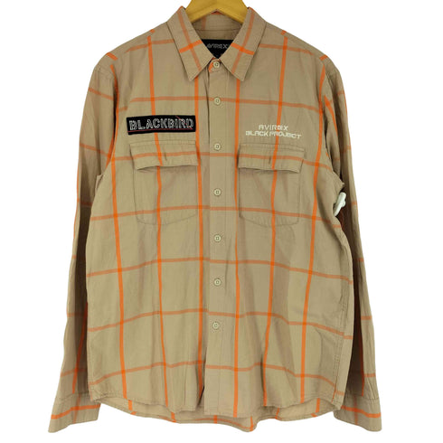 アヴィレックス AVIREX チェック柄 フラップポケット シャツ メンズ import:XL