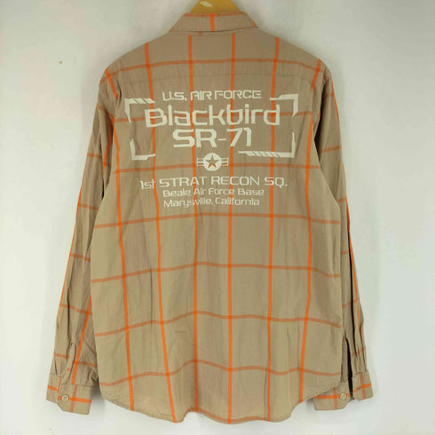 アヴィレックス AVIREX チェック柄 フラップポケット シャツ メンズ import:XL