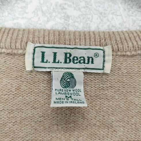 エルエルビーン L.L.Bean 90S アイルランド製 ウール Vネック ニット メンズ M