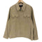 ブリティッシュカーキ BRITISH KHAKI suede full zipper lightweight overshirt スエード フル ジッパー ライトウェイト オーバーシャツ メンズ LL