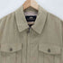 ブリティッシュカーキ BRITISH KHAKI suede full zipper lightweight overshirt スエード フル ジッパー ライトウェイト オーバーシャツ メンズ LL