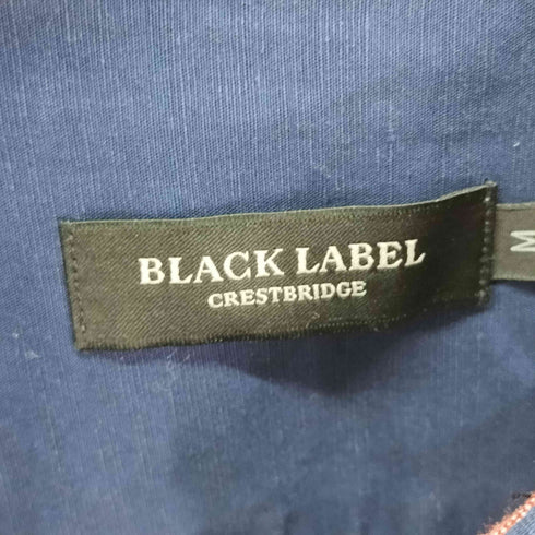 ブラックレーベルクレストブリッジ BLACK LABEL CRESTBRIDGE リネン混 ロゴ刺繍 レギュラーカラー シャツ メンズ import:M