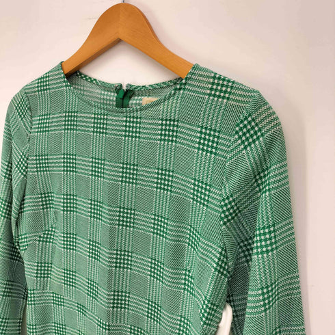 ビームス BEAMS チェック柄 L/S ワンピース レディース 36