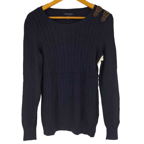 トミーヒルフィガー TOMMY HILFIGER ベルトデザイン ニット レディース import:M
