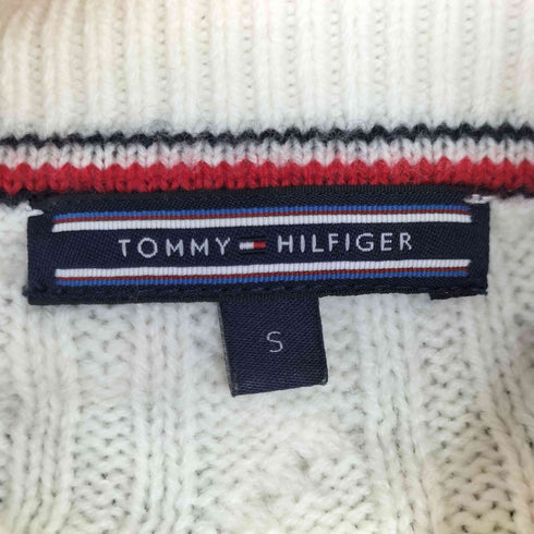 トミーヒルフィガー TOMMY HILFIGER カラーデザイン ケーブルニット レディース import:S