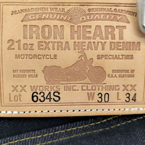 IRON HEART 21oz. EXTRA HEAVY SELVEDGE DENIM STRAIGHT メンズ W30 L34