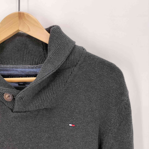 トミーヒルフィガー TOMMY HILFIGER ショールカラー コットンセーター メンズ JPN:M