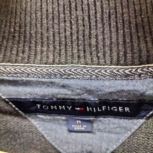 トミーヒルフィガー TOMMY HILFIGER ショールカラー コットンセーター メンズ JPN:M